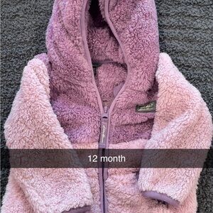 Eddie Bauer Pink and Purple Fleece Jacket